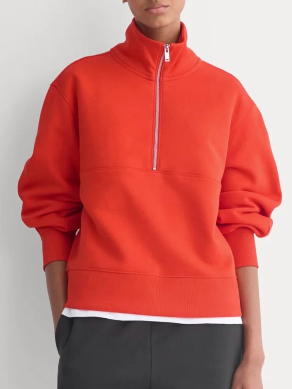 Luxe Fleece Half-Zip Sweatshirt